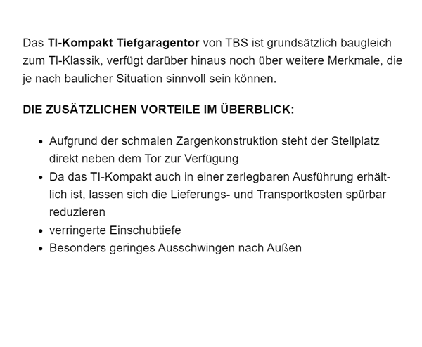 Tiefgaragentor Anbieter für  Tübingen